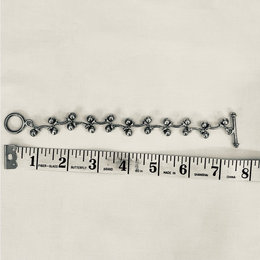 🩶🩶 NWOT Silpada RARE Retired Iconic Sterling Silver Baby DNA Bracelet – DISPLAY - Picture 2 of 4